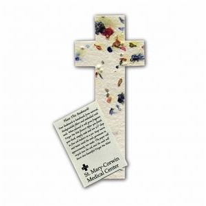 Cross Bookmark Embedded w/Wildflower Seed