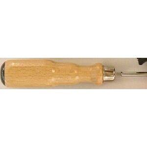 Wood Handle Slotted Screwdriver - 3/16"x4"