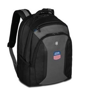 Journey Flyer 16" Black & Grey Laptop Backpack (13.4"x17.3"x9.4")