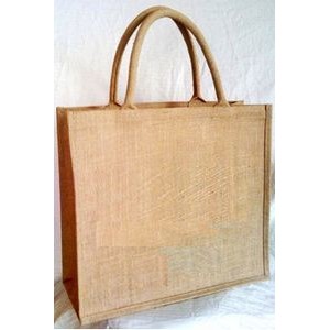 All Natural Jute Grocery Tote w/ Rope Handles