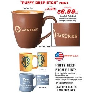 Puffy Deep Etch Mug
