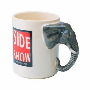 13 Oz. Unique Handle Mug w/ Elephant Head Handle