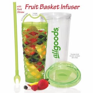20 Oz. Fruit Basket Infuser Tumbler Cup