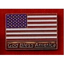 Patriotic - God Bless America Lapel Pin