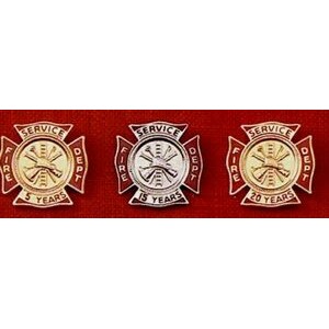 Fire Fighter Years of Service Lapel Pin (All Years)