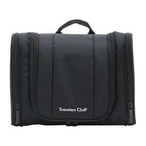Travelers Club Adare Hanging Toiletry Kit with Pockets, Black