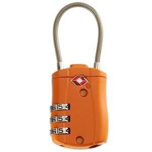 Smooth Trip Travel Gear by Talus® TSA Accepted Combination Cable Lock, Orange