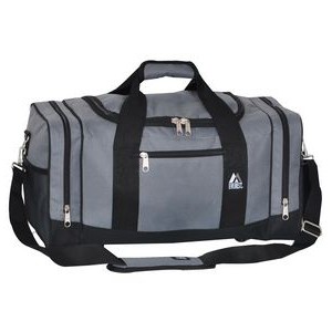 Everest Dark Gray/Black Sporty Duffel Gear Bag