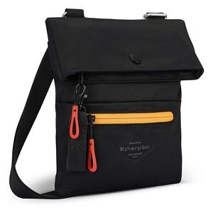 Sherpani® Pica Small Crossbody Handbag, Chromatic Black/Orange/Pink
