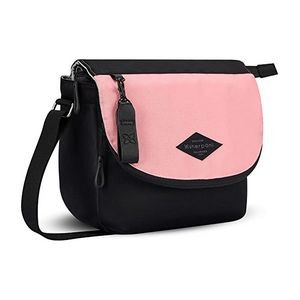 Sherpani® Milli Crossbody Handbag, Black/Pink