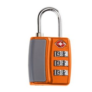 Smooth Trip Travel Gear by Talus® TSA Accepted Combination Luggage Lock, Orange