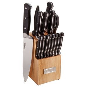 Cuisinart Triple Rivet Collection 16-Piece Cutlery Block Set, Stainless Steel