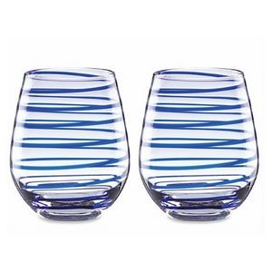 Kate Spade® Charlotte St Stemless Wine Set of Two