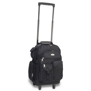 Everest Deluxe Wheeled Backpack, Black