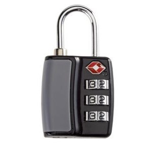 Smooth Trip Travel Gear by Talus® TSA Accepted Combination Luggage Lock, Black