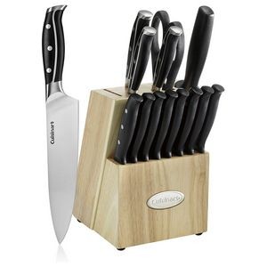Cuisinart 15P Nitrogen Collection 15-Piece Knife Block Set, Black