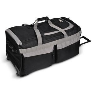 Everest Rolling Duffel Bag, Large, Black/Gray