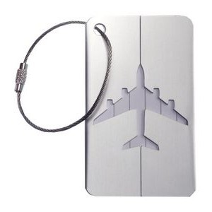 Smooth Trip Travel Gear by Talus® Aluminum Luggage Tags, 2 Pack, Silver