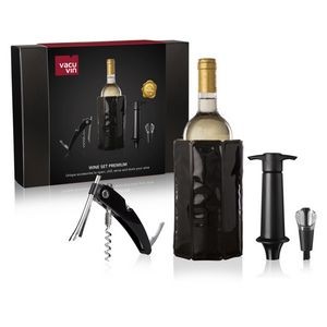 Vacu Vin™ Wine Set Premium, 4 Piece Set, Black