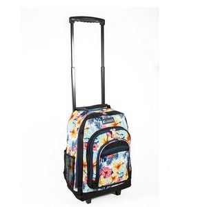 Everest Wheeled Backpack with Pattern, Tropical