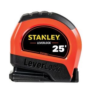 Stanley Tools High-Visibility LEVERLOCK Tape Measure, 25', Made in USA