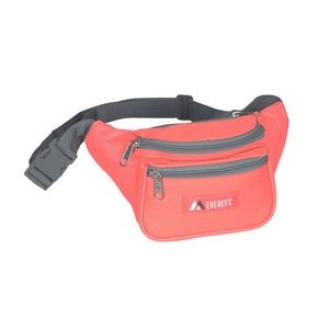Everest Small Coral Pink/Gray Signature Waist Pack