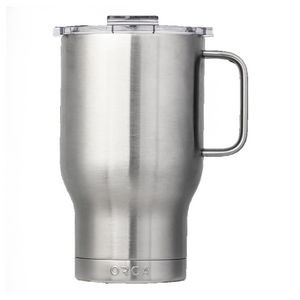 Orca™ Traveler Mug, 24 Oz., Stainless Steel Silver