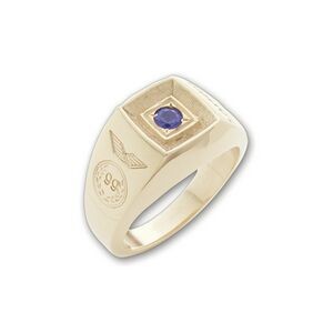 Maxim Series Women's All-Metal Signet Ring (Up to a 25pt. Stone)