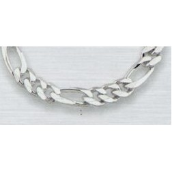 Sterling Silver 8.5" 5.0Mm Figaro Bracelet