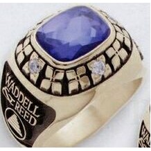 Legendary Series Men's Collegiate Ring with Plain Smooth Shank