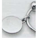 Sterling Silver Key Tag with Disc