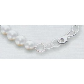 Sterling Silver 7.5" Freshwater Cultured Pearl Bracelet