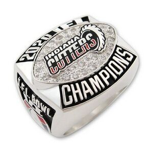 Championship Series Men's Jumbo Ring (Pave Football Stone Design)