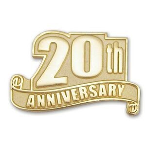 Stock 20th Anniversary Lapel Pin
