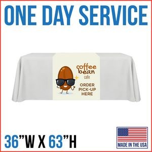 Rush 1 Day Service | 36"W x 63"L Table Runner - Made in the USA