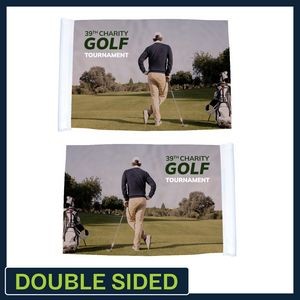 Golf Flag | 14"H x 20"W - Double Sided w/ Tube