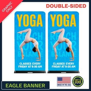 Eagle 48" W x 90" H | Double-Sided Graphic Only - Made in the USA