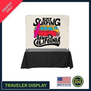 8' Traveler Tabletop Full Wall Banner Graphic Only - Made in the USA
