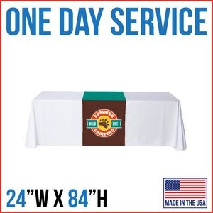 Rush 1 Day Service | 24"W x 84"L Table Runner - Made in the USA