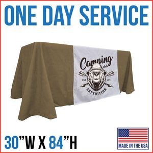Rush 1 Day Service | 30"W x 84"L Table Runner - Made in the USA