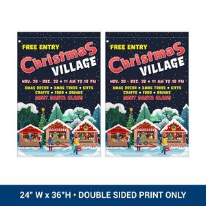 24" W x 36" H Avenue Banner - Double Sided Print Only - Made in the USA