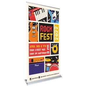 36" Ultimate Retractable Banner (Graphic & Hardware Package) - Printed in the USA