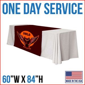 Rush 1 Day Service | 60"W x 84"L Table Runner - Made in the USA