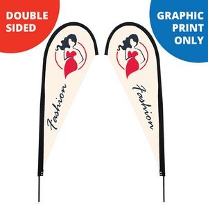 16' Teardrop Flag - Double Sided (Print Only)