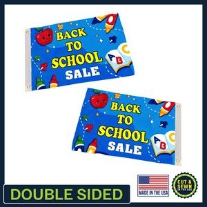 3' x 5' Custom Pole Flag - Double Sided FULL COLOR - Made in the USA