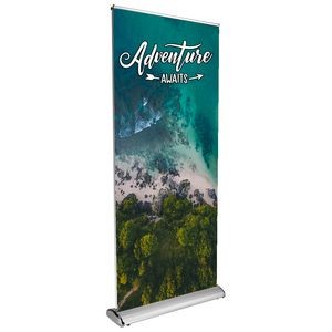 33.5" Dual Retractable Banner Kit (Graphic & Hardware Package) - Print in the USA