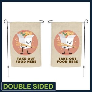 Double Sided Garden Flags (12" W x 18" H) with Hardware