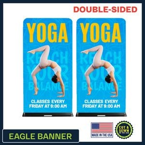 Eagle 48" W x 90" H | Double-Sided Graphic and Hardware Package - Made in the USA