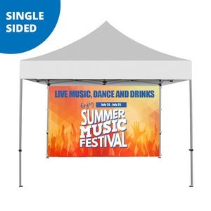 10 FT. Tent Back Wall - Full Color Single-Sided Graphic