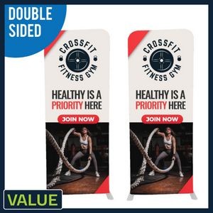 Value | 3ft W x 90" H Eagle Lite | Double-Sided Graphic and Hardware Package